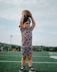 CHECKERED FOOTBALL DREAM SHORT SET