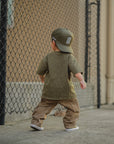 Olive Classic Stone-Wash Tee