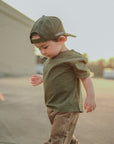 Olive Classic Stone-Wash Tee