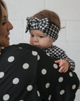 Bamboo Zip Pajamas | Black Gingham