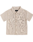 COASTAL BUTTON UP - TAN