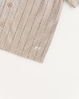 COASTAL BUTTON UP - TAN
