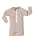 UPF 50 RASHGUARD ONESIE - LATTE