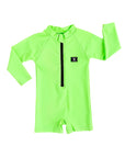 UPF50 RASHGUARD ONESIE - ELECTRIC LIME