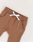 ORGANIC COTTON JOGGERS - ALMOND