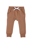 ORGANIC COTTON JOGGERS - ALMOND