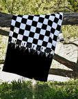 Checker Flame Beach Towel