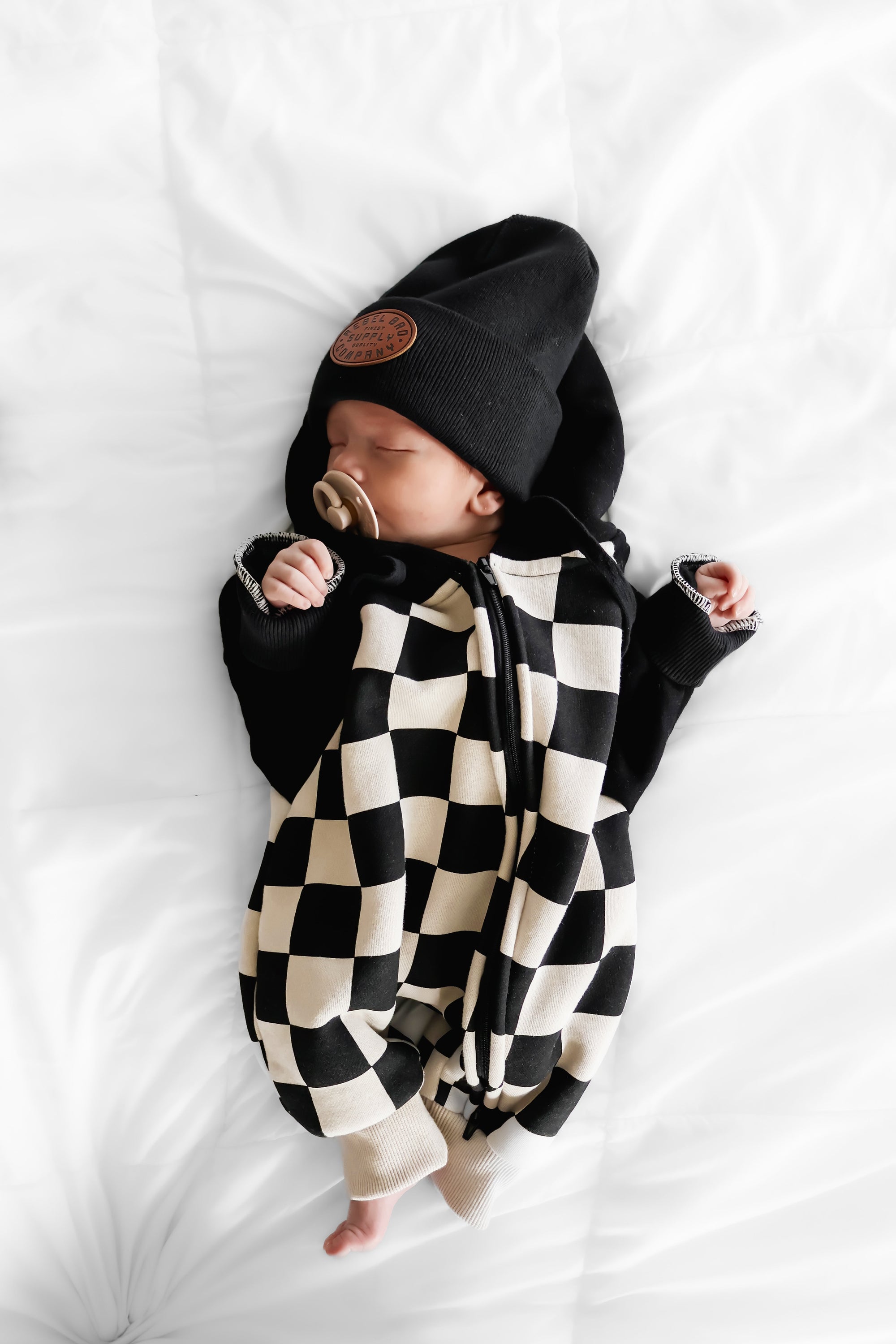 Hooded Fleece Romper in Venice (PREORDER)