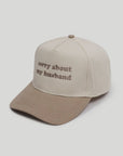 Sorry About My Husband Embroidered Cap