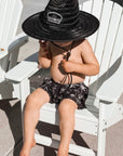 Wave Watcher Straw Hat (Midnight) IMPERFECT