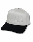 MAMA BLACK AND CREAM HAT