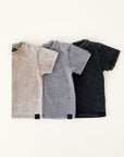 STONE WASH TEE - CHARCOAL