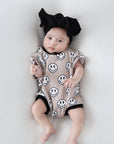 Short Sleeve Bubble Romper | Electric Drippy