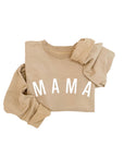 Curved Mama Essential Crewneck - White Design