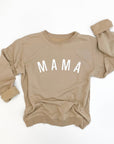 Curved Mama Essential Crewneck - White Design