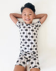 Bamboo Shorts Set | Palm Style White