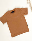 Lil' Pumpkin Embroidered Tee - Faded Autumn