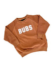 Bubs Chenille Child Waffle Sleeve Crewneck - Faded Autumn