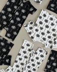 Bamboo Shorty Romper | Palm Style White