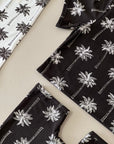 Bamboo Shorts Set | Palm Style Black