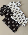 Bamboo Shorts Set | Palm Style White
