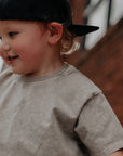 Tan Classic Stone-Wash Tee