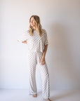 Women's Boxy Tee Lounge Set | Checkerboard