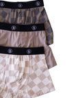Bamboo Boxers (3 Pack) | Checkerboard & Faded Brown Checkerboard