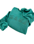 Mama St. Patty's Crewneck Sweatshirt - Embroidered Varsity Design