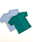 Lucky One Embroidered Child Tee - Green Thread