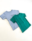 Lucky One Embroidered Child Tee - Green Thread