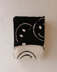 Plush Blanket  | Just Smile Black & White