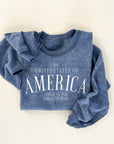 America Vintage Embroidered Sweatshirt