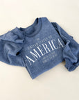 America Vintage Embroidered Sweatshirt