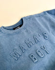 Mama's Boy Signature Acid Wash Crewneck - Tide