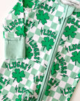 Bamboo Zip Romper | Lucky Shamrock