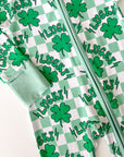 Bamboo Zip Romper | Lucky Shamrock