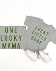 Lucky Little Dude Tee - Olive Design