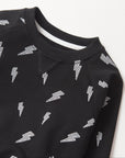 Lightning Bolt Pullover - Black