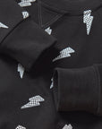 Lightning Bolt Pullover - Black