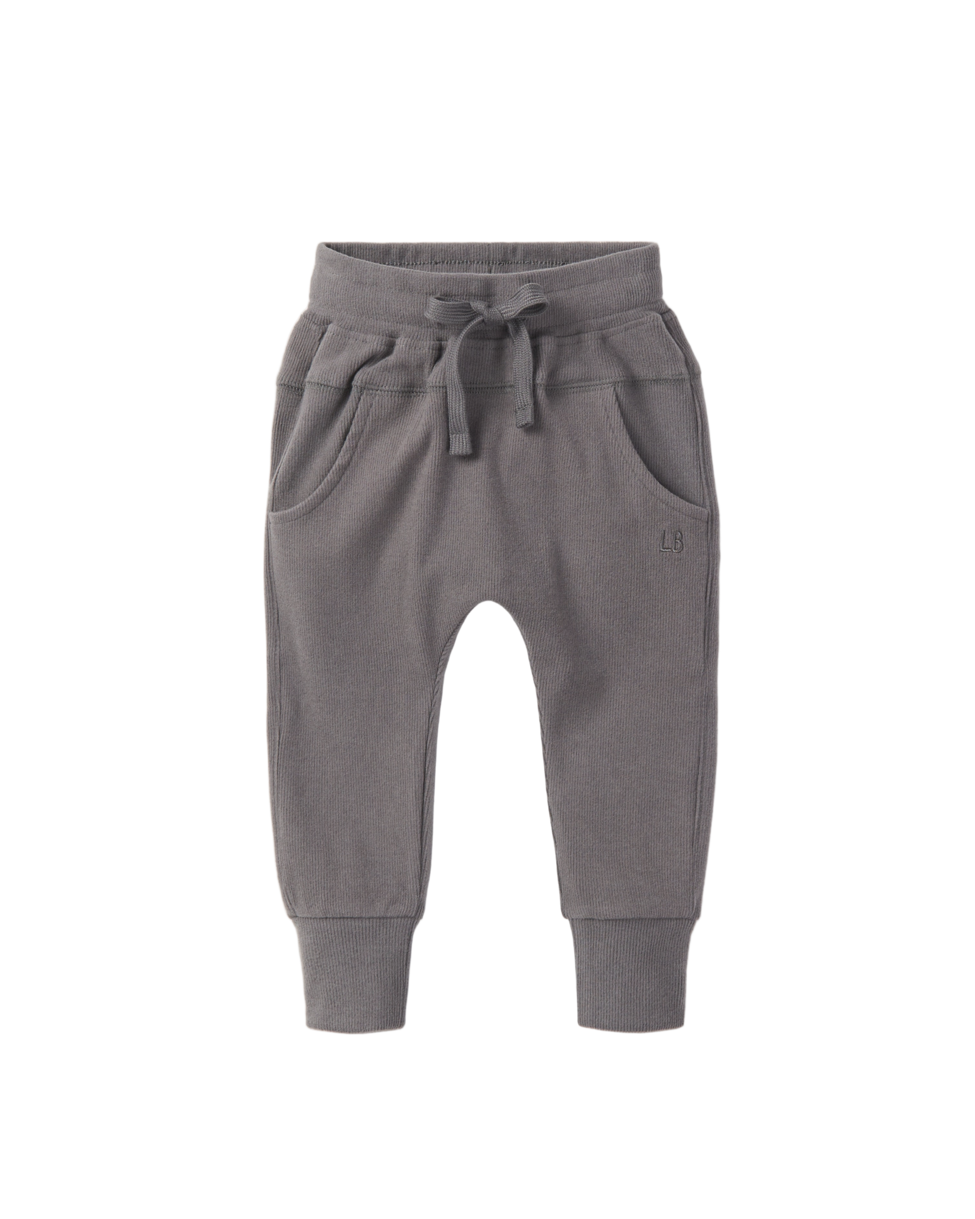 Ribbed Jogger - Graphite