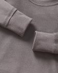 Long Sleeve Ribbed Tee - Graphite