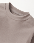 Long Sleeve Ribbed Tee - Mushroom
