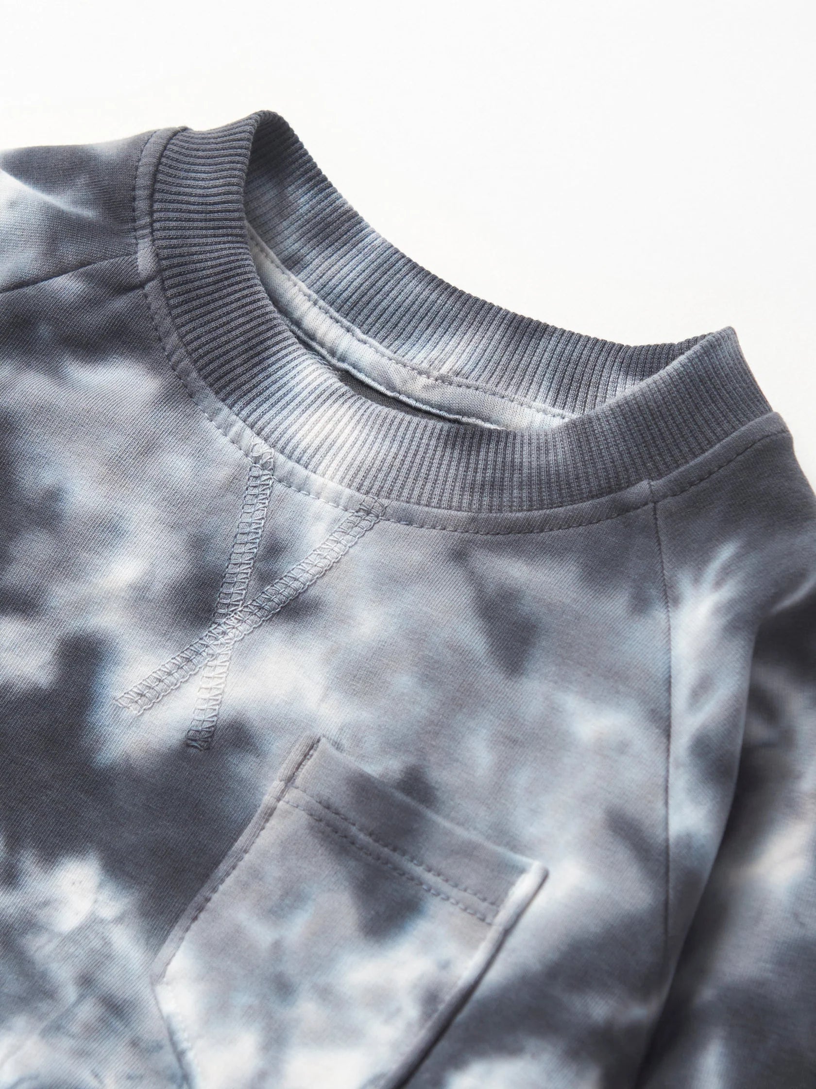 Marble Pullover Blue