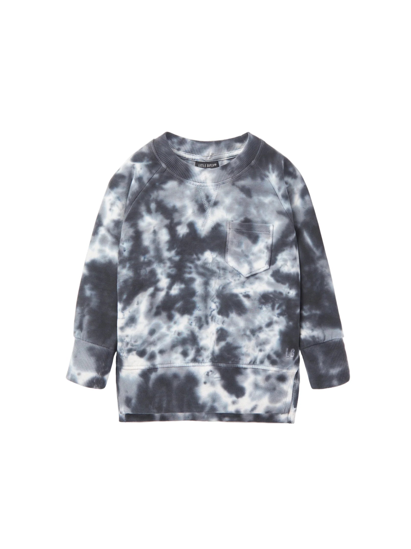 Marble Pullover Blue