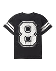 Varsity 8th Birthday Elevated Tee - Black