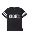 Varsity 8th Birthday Elevated Tee - Black