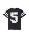 Varsity 5th Birthday Elevated Tee - Black