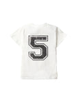 5th Birthday Elevated Tee - White