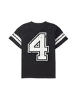 Varsity 4th Birthday Elevated Tee - Black